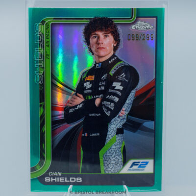 Cian Shields — Green Refractor Parallel — 2025 Topps Chrome Formula 1