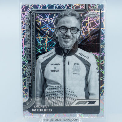 Laurent Mekies — Base B&W Ray Wave Refractor — 2025 Topps Chrome Formula 1
