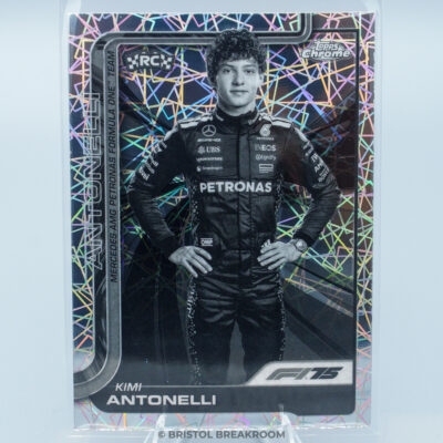 Kimi Antonelli — Base B&W Lazer Refractor — 2025 Topps Chrome Formula 1