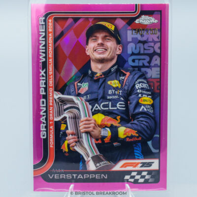 Max Verstappen — Base Pink Refractor Parallel — 2025 Topps Chrome Formula 1