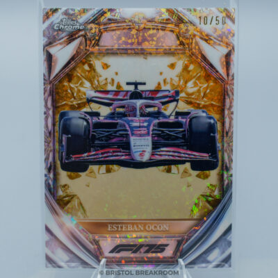 Esteban Ocon — Orange Mini Diamond Refractor Parallel — 2025 Topps Chrome Formula 1